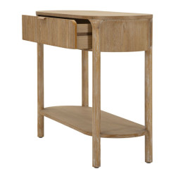 Console Göteborg – Bois de sapin, MDF et métal brun 110x40x80 cm