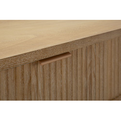 Console Göteborg – Abete, MDF e metallo marrone 110x40x80 cm