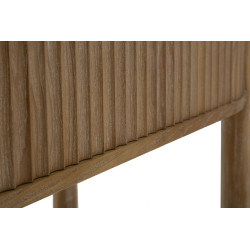 Console Göteborg – Abete, MDF e metallo marrone 110x40x80 cm