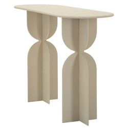 Console Dune – Métal crème 120x40x75,5 cm