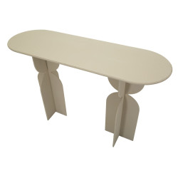 Console Dune – Métal crème 120x40x75,5 cm