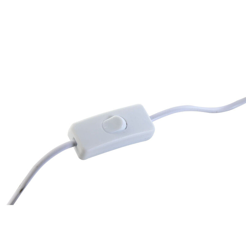 Lampe de bureau Home ESPRIT Blanc Beige Céramique 220 V 15 x 15 x 28 cm (2 Unités)