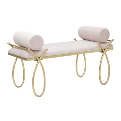 Banc Ruban Rose – Douceur Romantique 112,5 x 49 x 53 cm