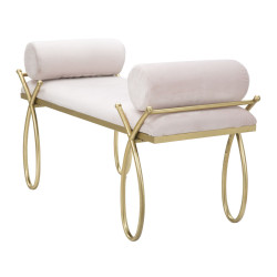 Banc Ruban Rose – Douceur Romantique 112,5 x 49 x 53 cm