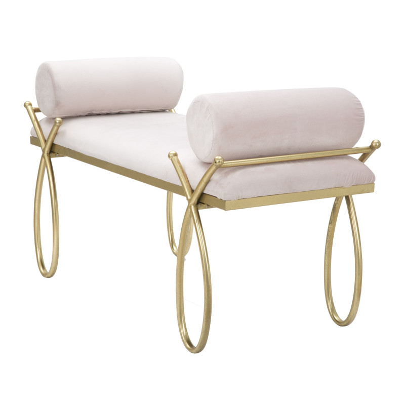 Banc Ruban Rose – Douceur Romantique 112,5 x 49 x 53 cm