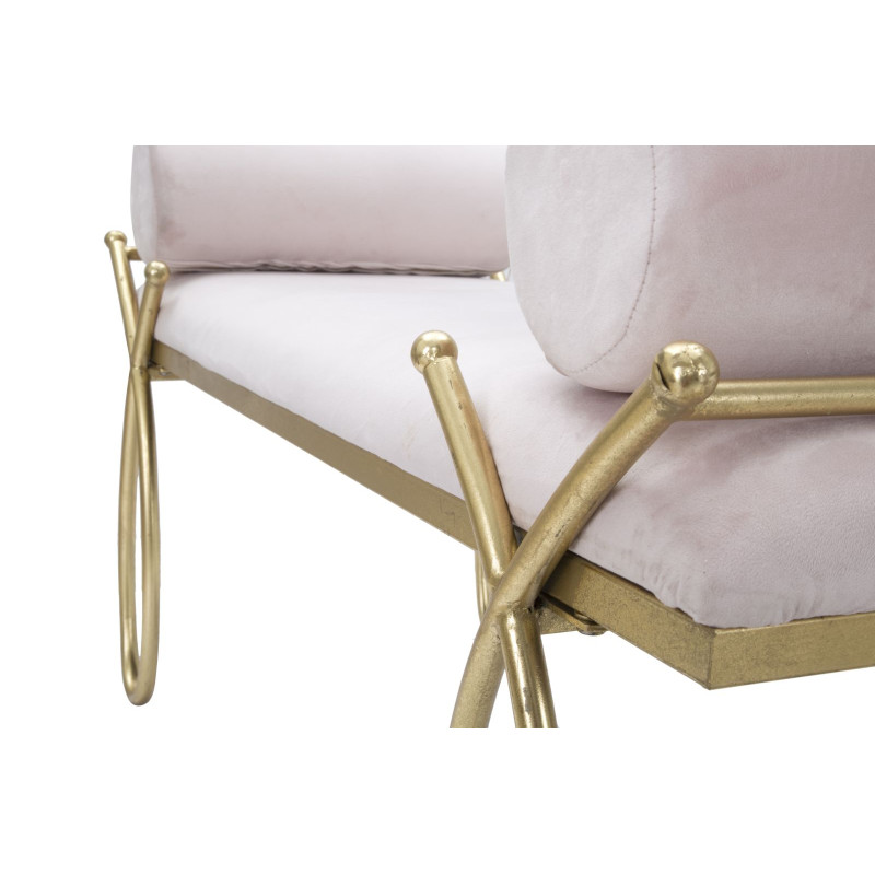 Banc Ruban Rose – Douceur Romantique 112,5 x 49 x 53 cm