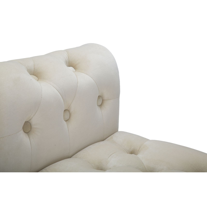 Glam Banc Paris Crème & Or – Chic Suprême 120x40x60