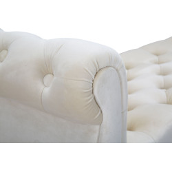 Glam Banc Paris Crème & Or – Chic Suprême 120x40x60