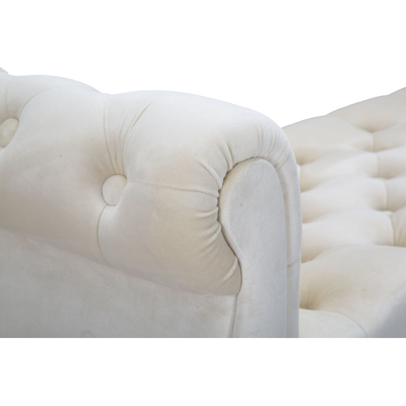 Glam Banc Paris Crème & Or – Chic Suprême 120x40x60