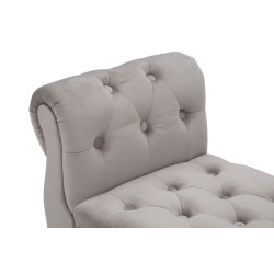 Banc Paris Gris & Or – Chic Parisien 120 x 40 x 60 cm