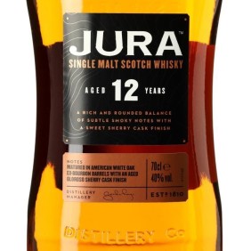 Whisky Ecosse Jura 12 Ans Single Malt Scotch - 40° 70cl