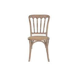 Chaise de Salle à Manger Home ESPRIT Marron Clair Rotin Sapin 45 x 48 x 92 cm
