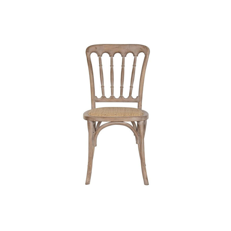 Chaise de Salle à Manger Home ESPRIT Marron Clair Rotin Sapin 45 x 48 x 92 cm