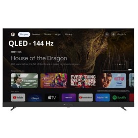 CONTINENTAL EDISON - CELEDGAM65QL24B6 - TV LED - 4K UHD QLED 144Hz- 65 (164 cm) - Smart Google TV - Wifi Bluetooth - 4xHDMI - 3x