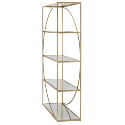 Glam Étagère à Livres Glamy – Verticalité Radieuse 90x38x180