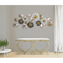 Glam Banc Cœur Crème – Douceur Noble 105x37,5x51,5