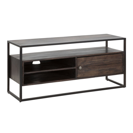 Meuble TV Burn en Acacia – Sobriété Naturelle 120 x 40 x 55 cm