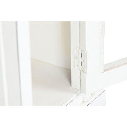 Buffet Home ESPRIT Blanc Verre Bois de manguier 180 x 40 x 100 cm