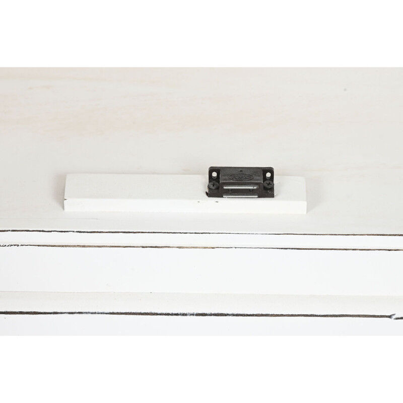 Buffet Home ESPRIT Blanc Verre Bois de manguier 180 x 40 x 100 cm