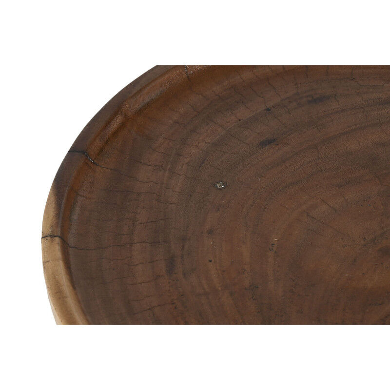 Table d'appoint Home ESPRIT Noir Naturel 35 x 35 x 46 cm