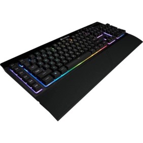 CORSAIR Clavier Gamer Membrane K57 RGB - Sans fil - Rétroéclairé RGB LED - Noir  - AZERTY (CH-925C015-FR)