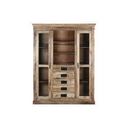 Présentoir Home ESPRIT Marron Verre Bois de manguier 165 x 45 x 210 cm