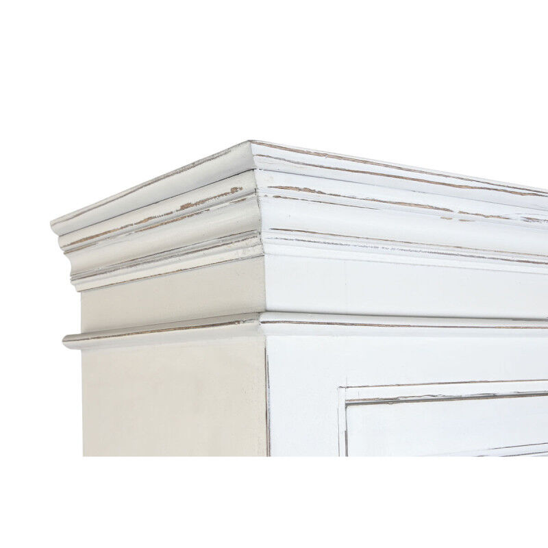 Présentoir Home ESPRIT Blanc Verre Bois de manguier 170 x 45 x 200 cm