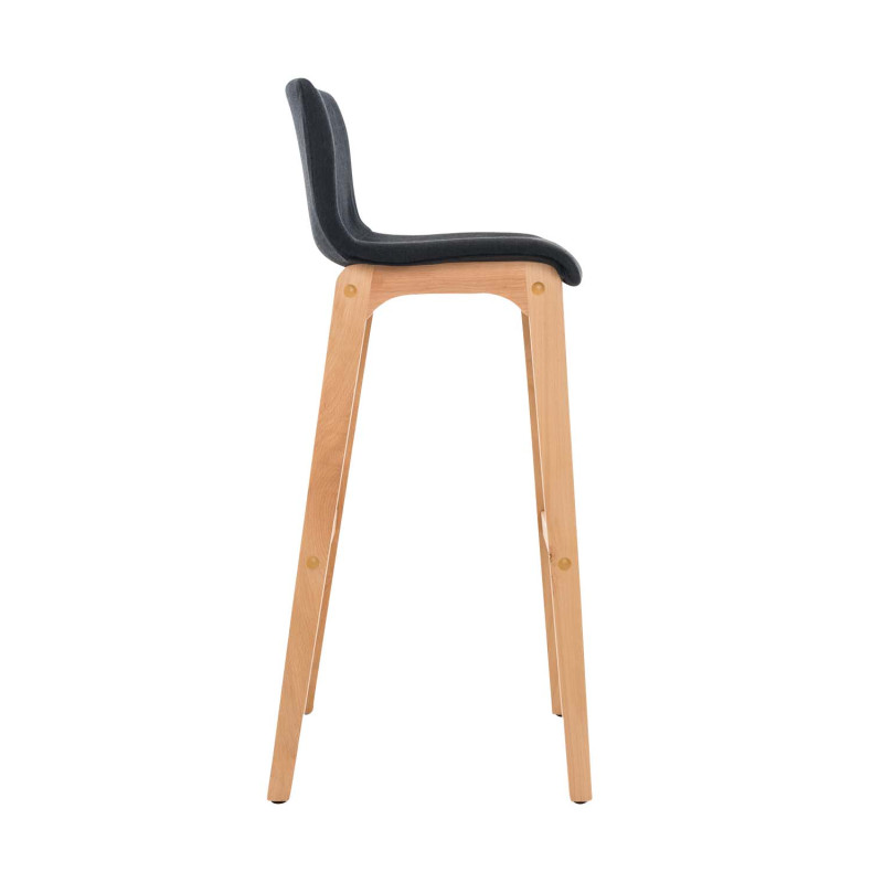 Tabouret de bar Hoover tissu Natura noir
