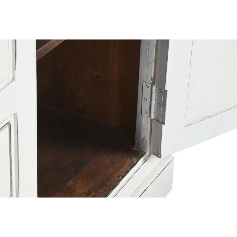 Présentoir Home ESPRIT Blanc Verre Bois de manguier 170 x 45 x 200 cm