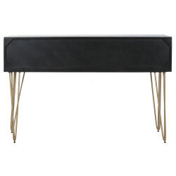 Console Home ESPRIT Noir Doré 120 x 38 x 76 cm