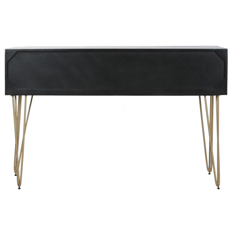 Console Home ESPRIT Noir Doré 120 x 38 x 76 cm