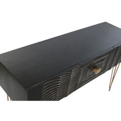 Console Home ESPRIT Noir Doré 120 x 38 x 76 cm
