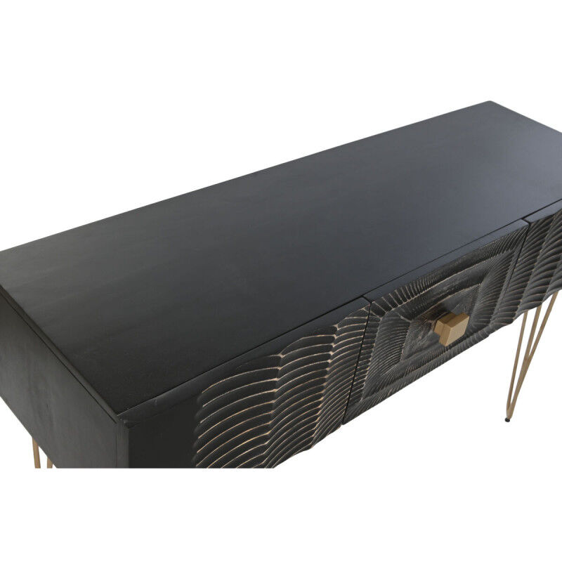Console Home ESPRIT Noir Doré 120 x 38 x 76 cm