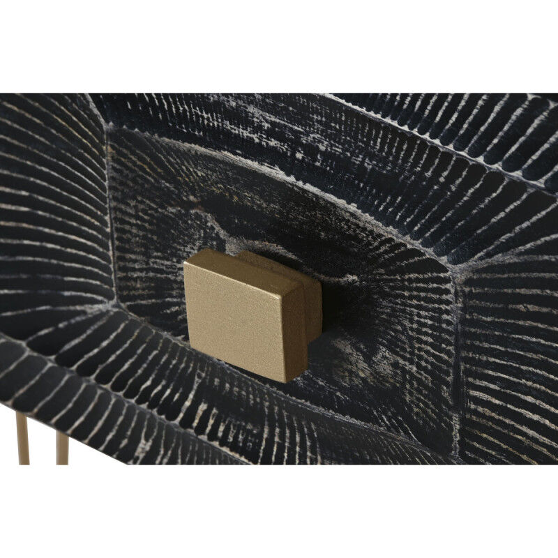 Console Home ESPRIT Noir Doré 120 x 38 x 76 cm