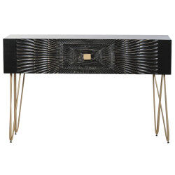 Console Home ESPRIT Noir Doré 120 x 38 x 76 cm