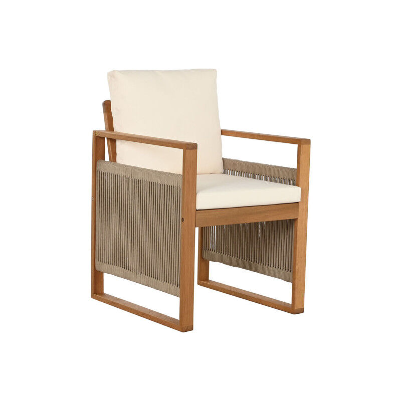 Ensemble Table + Chaises Home ESPRIT Marron Corde Bois d'eucalyptus 230 x 100 x 75 cm