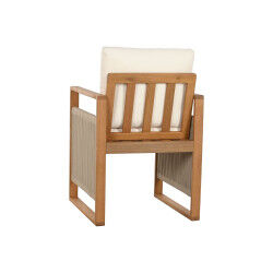 Ensemble Table + Chaises Home ESPRIT Marron Corde Bois d'eucalyptus 230 x 100 x 75 cm