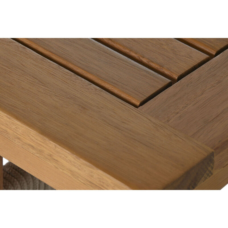 Ensemble Table + Chaises Home ESPRIT Marron Corde Bois d'eucalyptus 230 x 100 x 75 cm