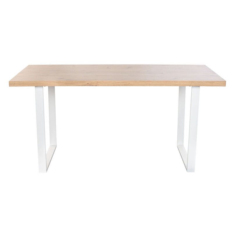 Table de Salle à Manger Home ESPRIT Marron Noir Fer Bois MDF 160 x 90 x 75 cm