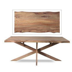 Table de Salle à Manger Home ESPRIT Bois d'acacia 200 x 90 x 76 cm