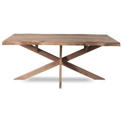 Table de Salle à Manger Home ESPRIT Bois d'acacia 200 x 90 x 76 cm