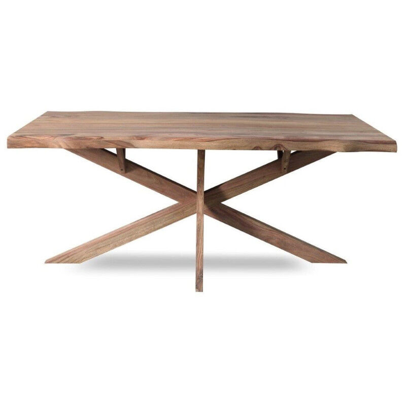 Table de Salle à Manger Home ESPRIT Bois d'acacia 200 x 90 x 76 cm
