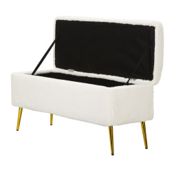 Glam Banc Soffy – Rangement Élégant 112x42x50