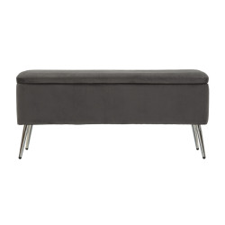 Banc Coffre Silvery – Lumière Argentée 112 x 42 x 50 cm