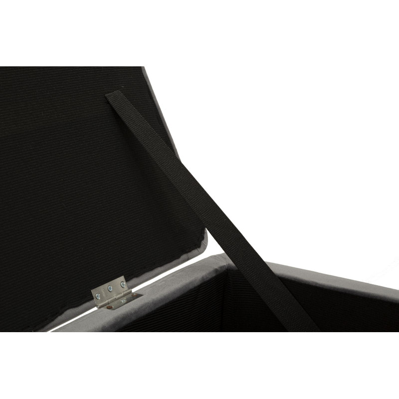 Banc Coffre Silvery – Lumière Argentée 112 x 42 x 50 cm