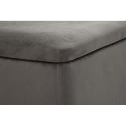 Banc Coffre Silvery – Lumière Argentée 112 x 42 x 50 cm