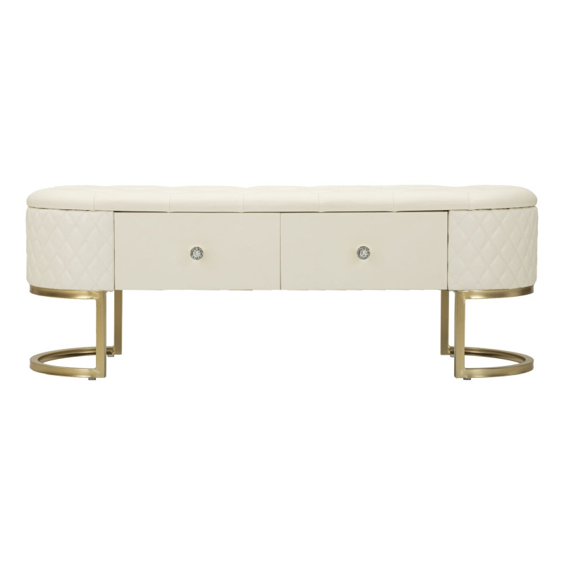Banc Sharon avec Tiroirs – Organisation Élégante 120 x 40 x 43 cm