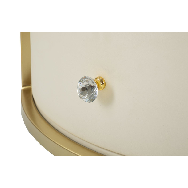 Glam Table Basse Sharon – Aura Sculpturale Ø75x40