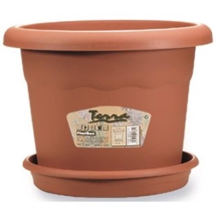 PLASTIKEN Pot a fleurs - Ш 60 cm rond - Terracotta