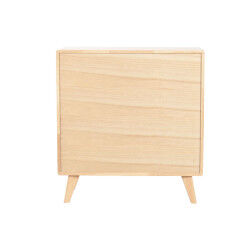 Buffet Home ESPRIT Naturel Métal Rotin Bois d'hévéa 73,5 x 35 x 78 cm